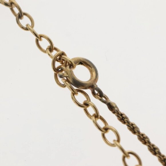Christian Dior Necklace Metal Gold Tone Auth 142058 - Picture 14 of 16